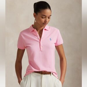 Polo by Ralph Lauren Women's Light Pink Short Sleeve Polo